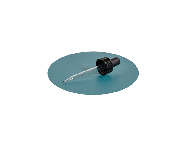 Black Screw Thread Glass Droppers (1 oz)