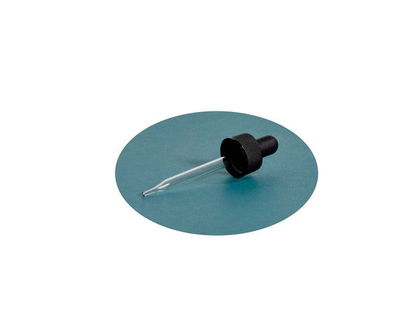 Black Screw Thread Glass Droppers (2 dram)