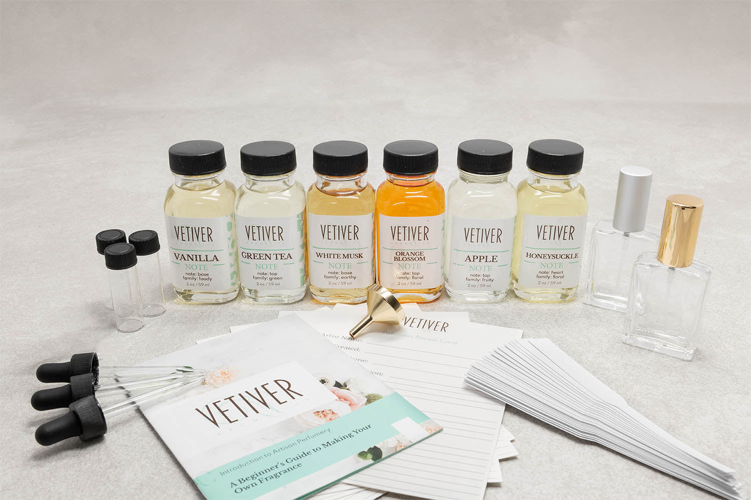 Perfumer Notes Kit Perfume Kit for Hosting Perfume Parties - Vetiver Aromatics